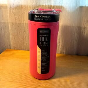 Brumate Hopsulator Trio 3-in-1 Can Cooler Tumbler Pink 16oz NWT